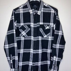 Shouthouse flannel black/white (small)